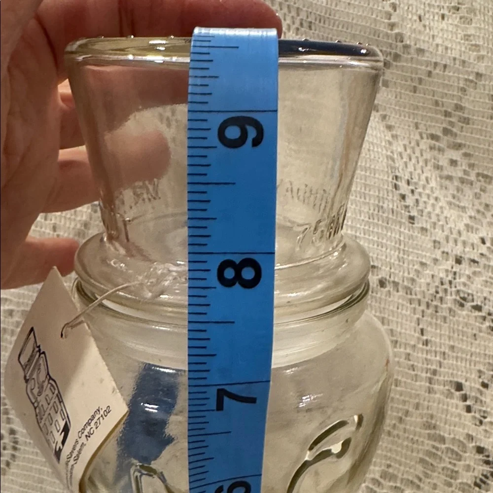 Planters Mr Peanut 75 Birthday Jar with ORIGINAL RARE with label and tag! VTG